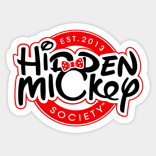 Dots that Rock Red & Black HMS Logo Sticker by hiddenmickeysociety